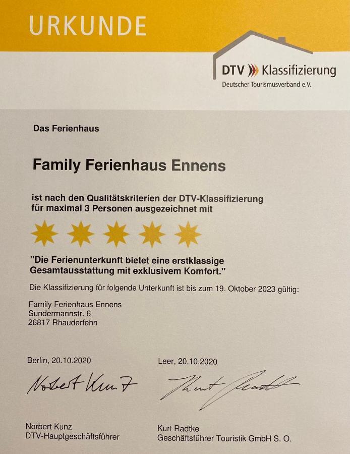 Family Ferienhaus Ennens Rhauderfehn Eksteriør bilde